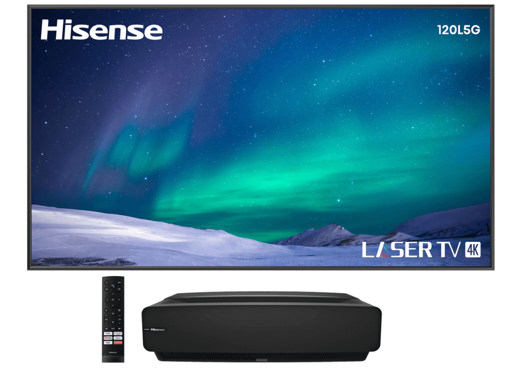 Hisense 120L5G-CINE120A projection TV Ultra short throw projector 2700 ANSI lumens DLP UHD 4K (3840x2160) Black – image 1