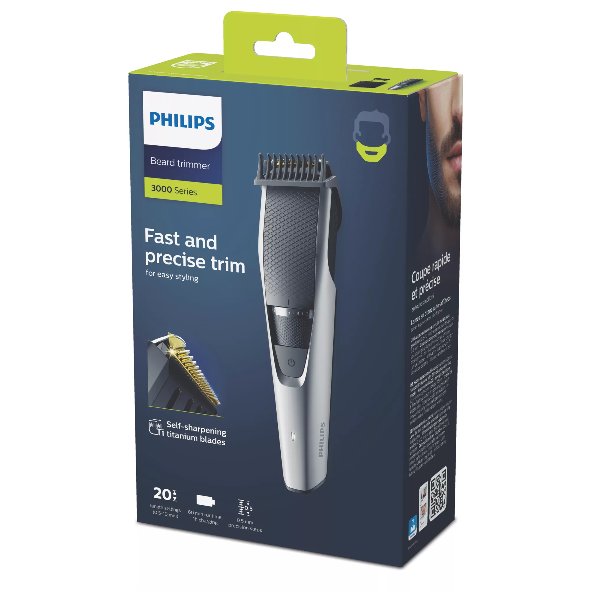 Philips BEARDTRIMMER Series 3000 0.5-mm precision settings Beard trimmer – image 2