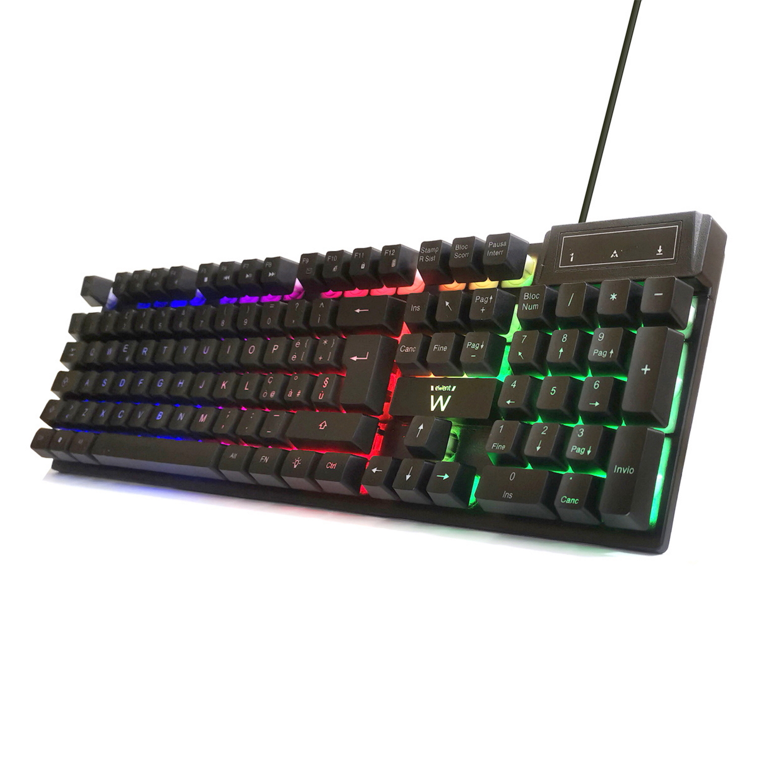 Ewent PL3317 keyboard Gaming USB QWERTY Italian Black – image 2