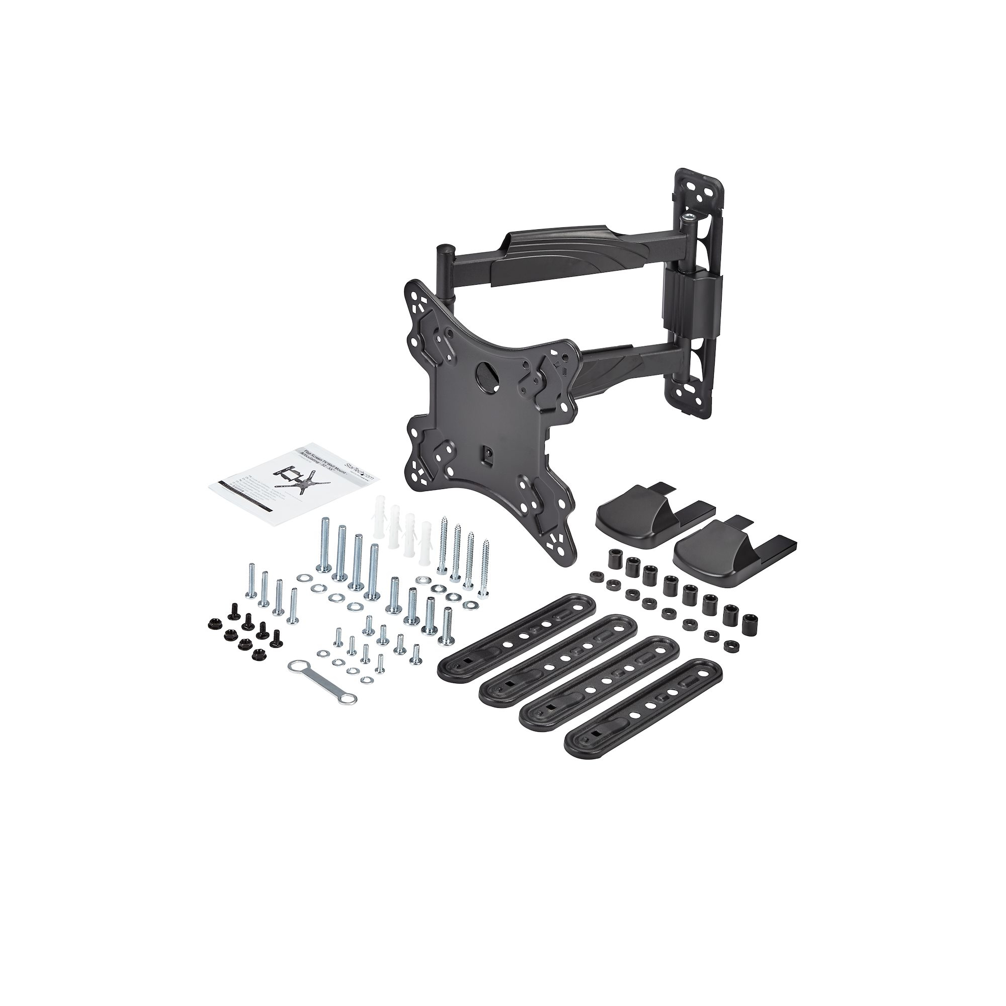 StarTech.com Full Motion TV Wall Mount - 32-55 inch (77lb/35kg) VESA Displays - Low Profile Universal Flat Screen TV Wall Mount - Heavy Duty Adjustable Tilt/Swi – image 8