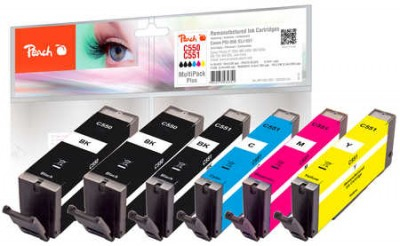 Peach 320124 ink cartridge 6 pc(s) Black, Cyan, Magenta, Yellow