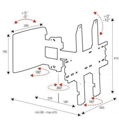 Nilox AMOM06118 TV mount/stand – image 3