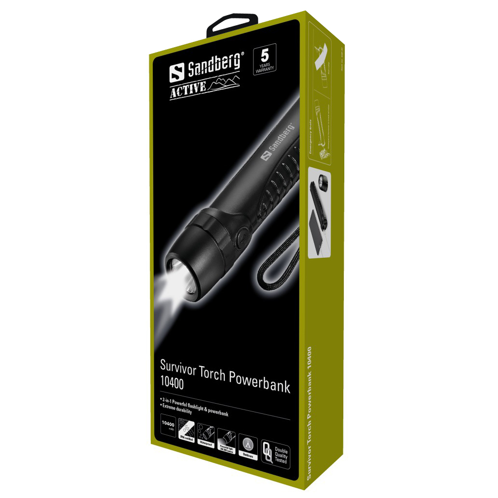 Sandberg Survivor Torch Powerbank 10400 – image 3