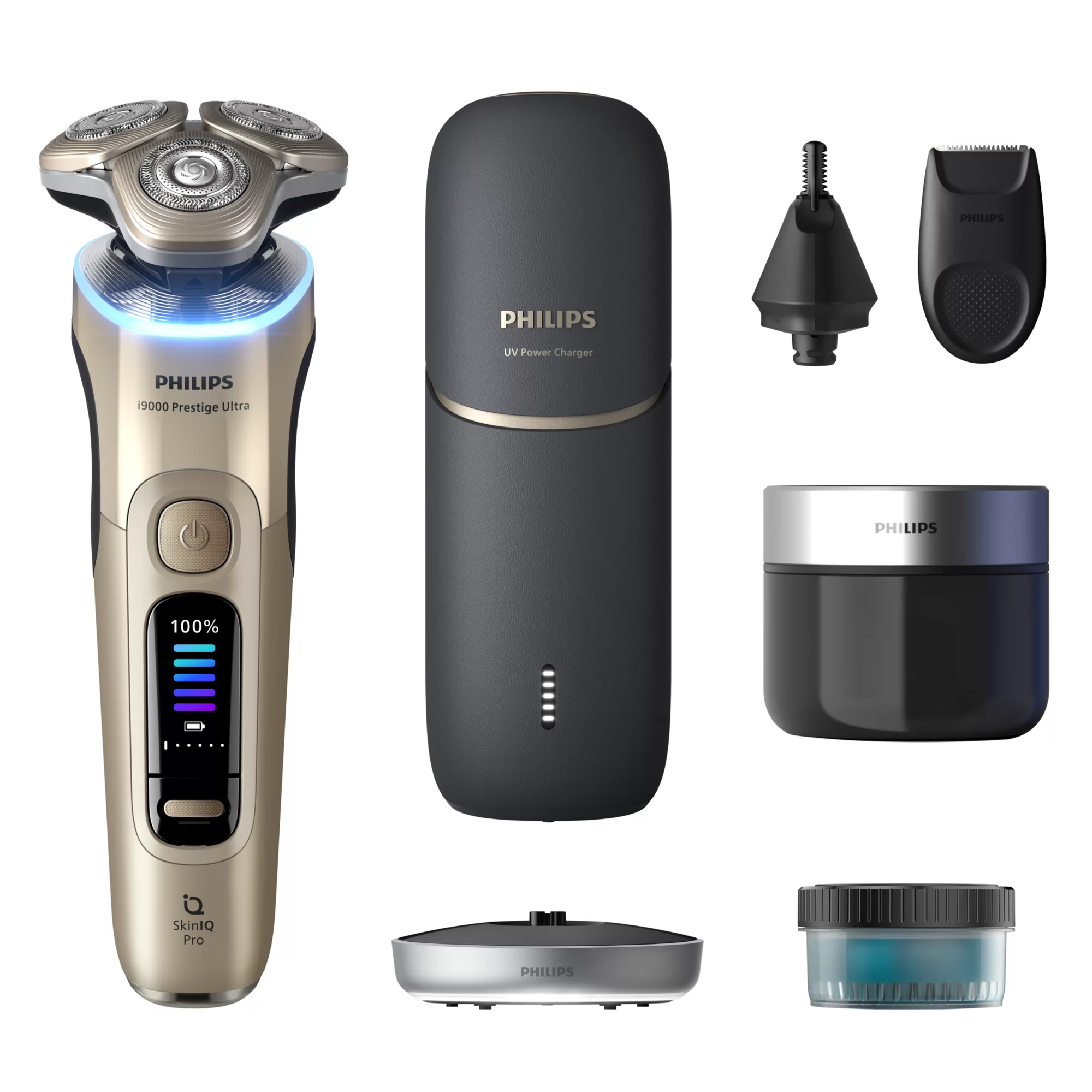 Philips Series i9000 Prestige Ultra XP9403/49 men's shaver Rotation shaver Trimmer Gold