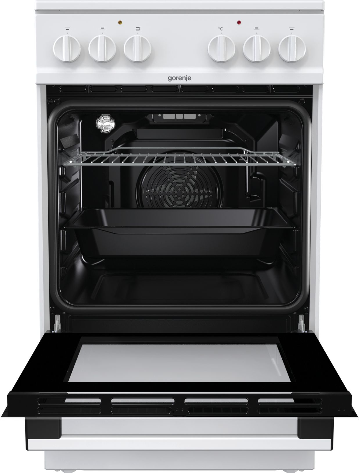 Gorenje EC5111WG Freestanding cooker Electric Ceramic hob Black, White – image 3
