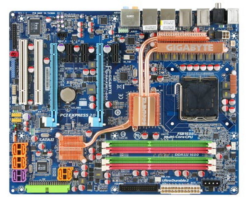 GIGABYTE GA-X38T-DQ6 motherboard LGA 775 (Socket T) ATX – image 1