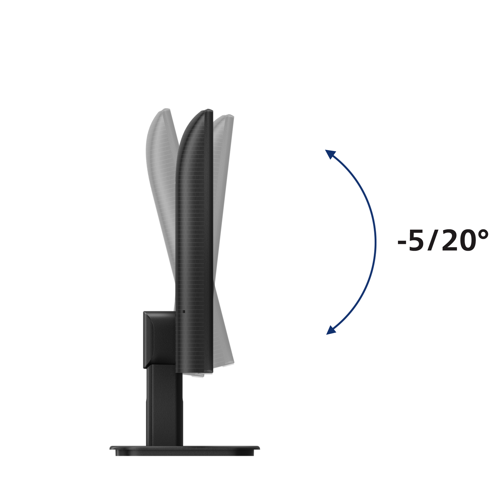 MONITOR LCD IPS LED 100Hz 23.8 Wide 4ms MM FHD 1300:1 BLACK HDMI USB-C Hub USB Vesa - Miniatura 3
