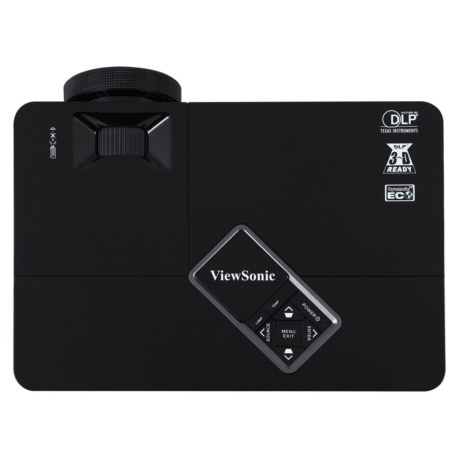 Viewsonic PJD5234 data projector Standard throw projector 2800 ANSI lumens DLP XGA (1024x768) 3D Black – image 8