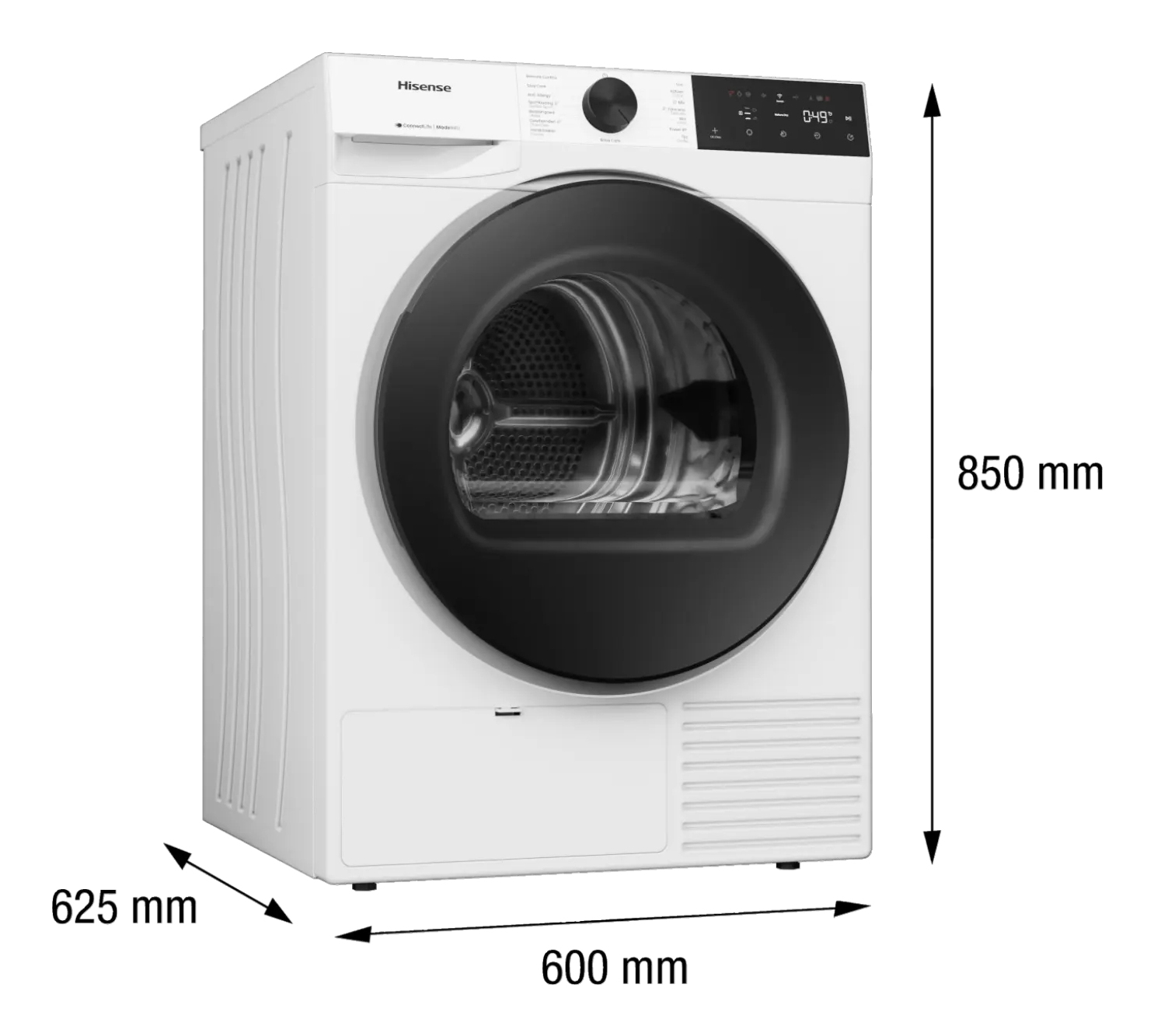 Hisense DH3E900BWCB tumble dryer Freestanding Front-load – image 5