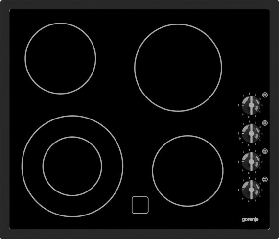 Gorenje EC630RB hob Black Built-in Ceramic hob 4 zone(s)