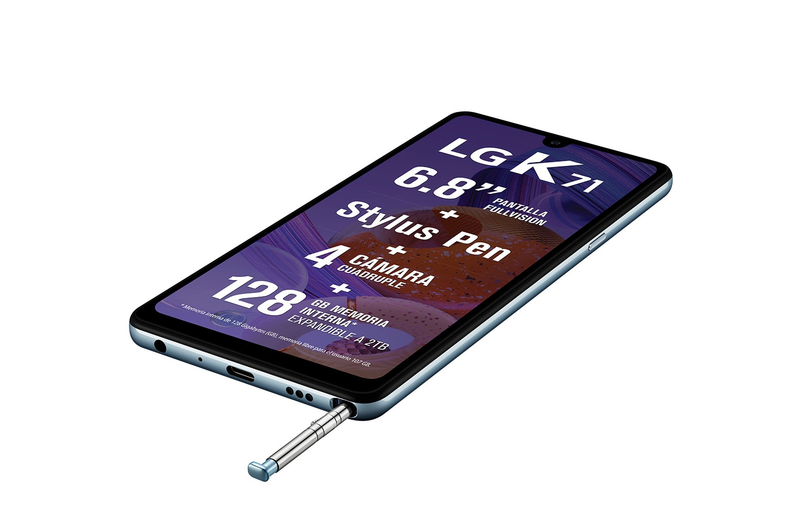 LG K71 17.3 cm (6.8") Android 10 4G 4 GB 128 GB 4000 mAh White – image 5