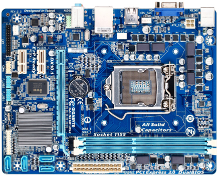 GIGABYTE GA-H61M-DS2 rev. 2.2 – image 1