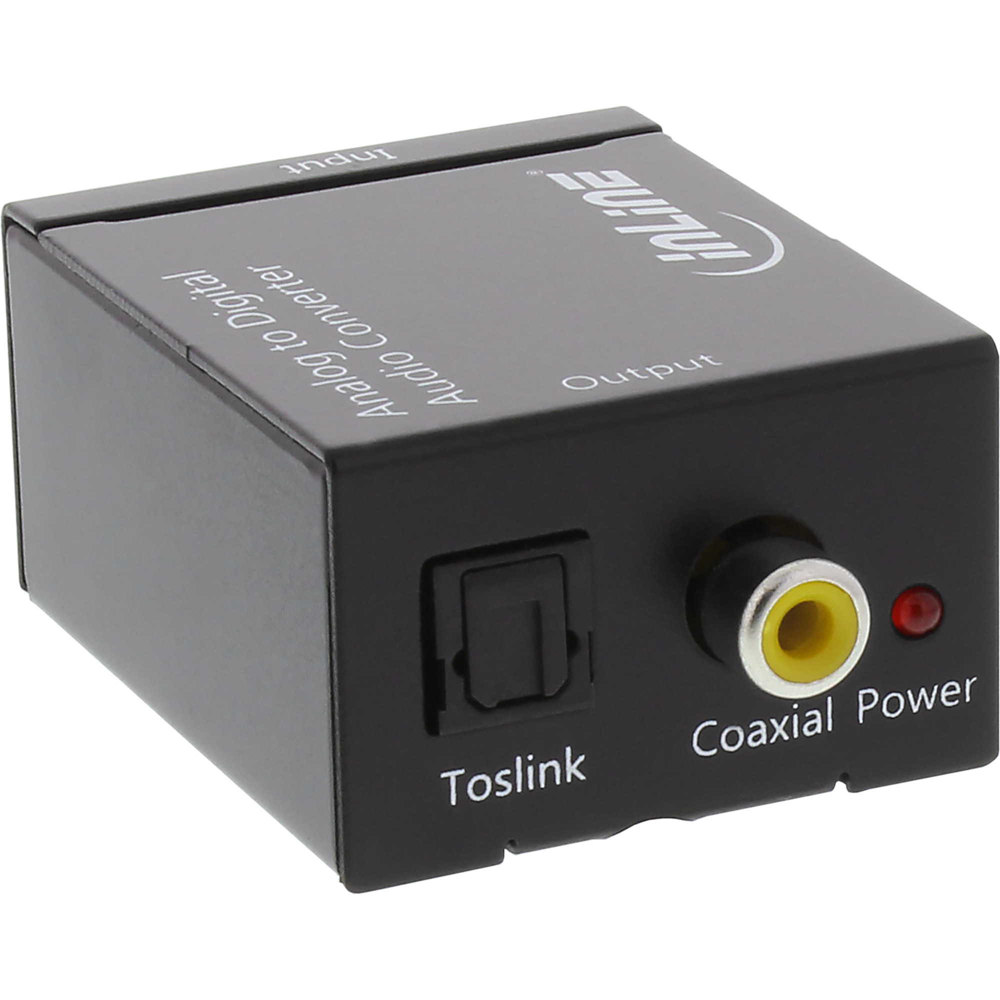 InLine Audio converter Analog to Digital, in 2x RCA stereo, out Toslink or RCA – image 2