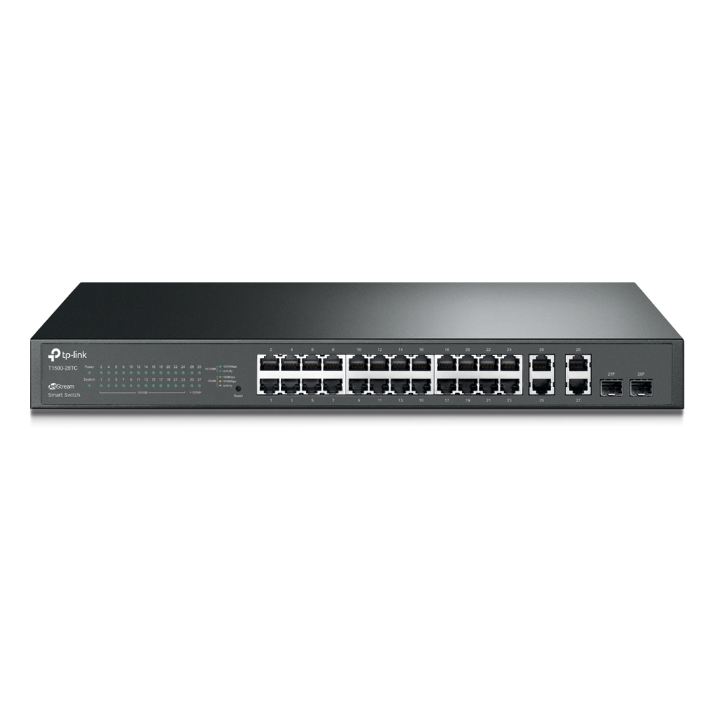 TP-Link T1500-28TC network switch Managed L2 Fast Ethernet (10/100) Black – image 1