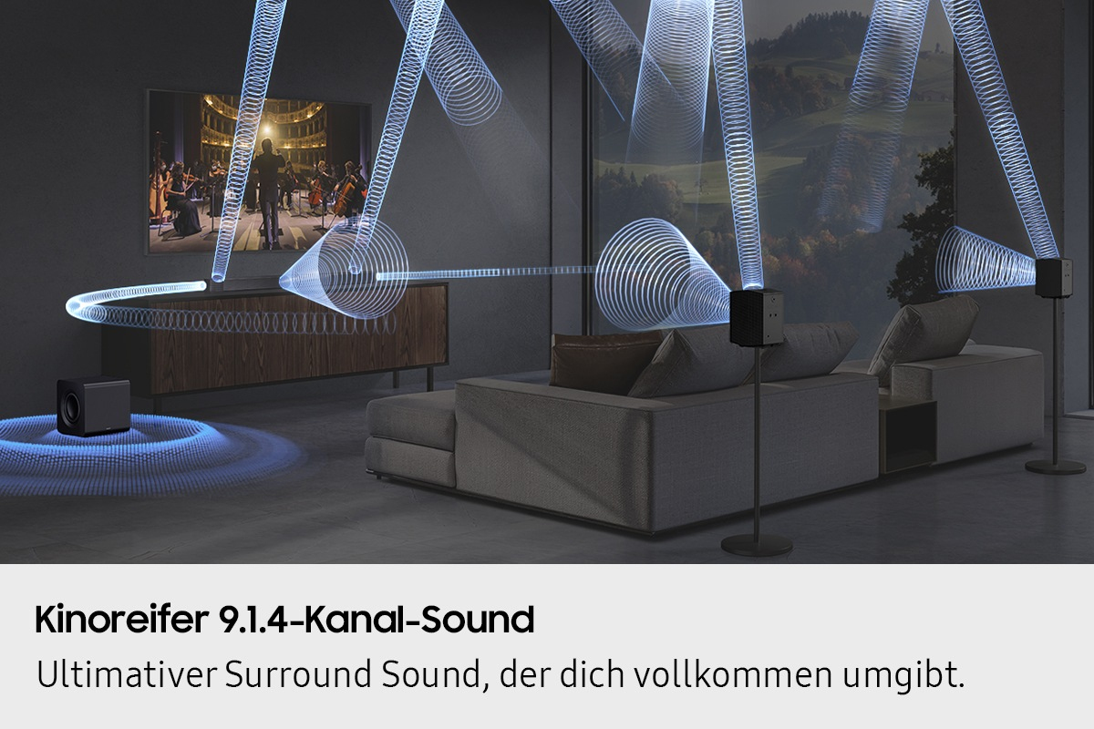 Q-Serie Soundbar HW-Q935GF 9.1.4-Kanal Subwoofer & Rücklautsprecher (2025)