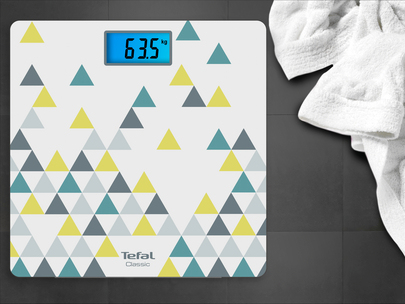 Tefal Classic PP1536V0 personal scale Square Blue, Grey, White, Yellow Electronic personal scale – image 6