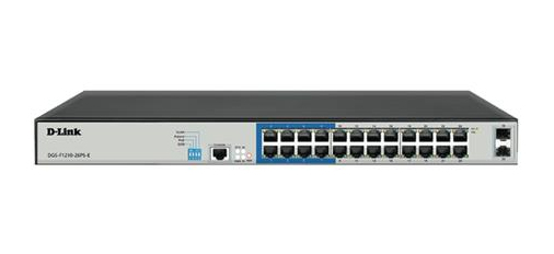D-Link 24-Port Layer 2 Gigabit Managed Long Range PoE+ Surveillance Switch