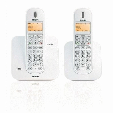 Philips CD2502S/22 telephone DECT telephone Caller ID White – image 2