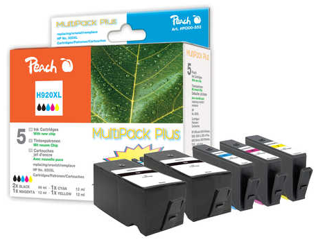 Peach 0F319200 ink cartridge 5 pc(s) Black, Cyan, Magenta, Yellow