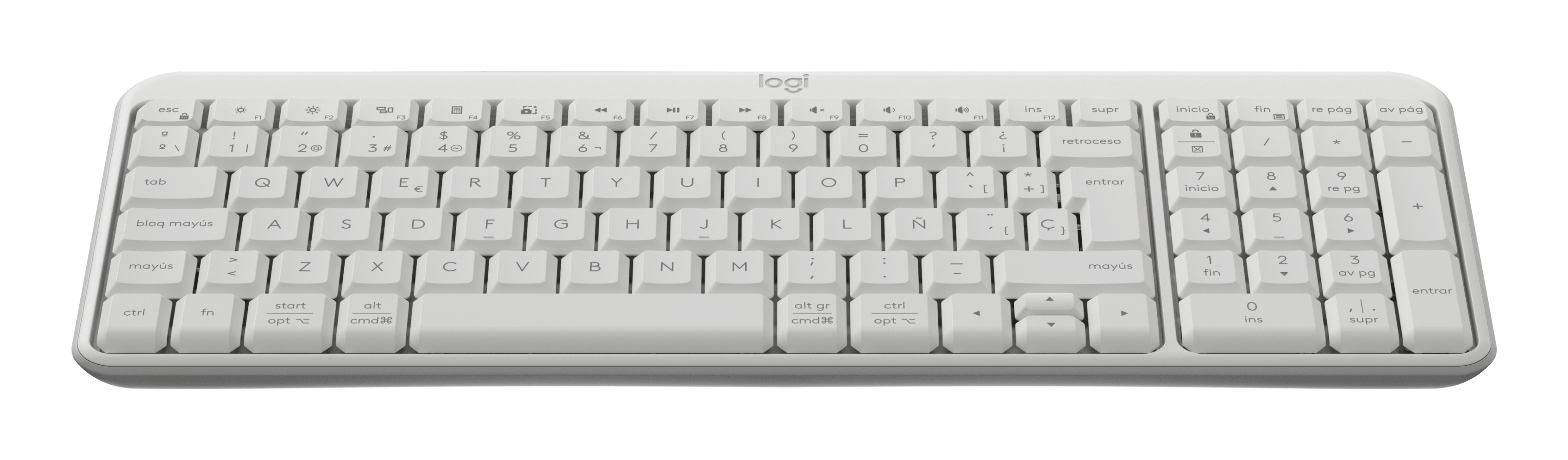 TECLADO LOGITECH K250 COMPACTO BLANCO