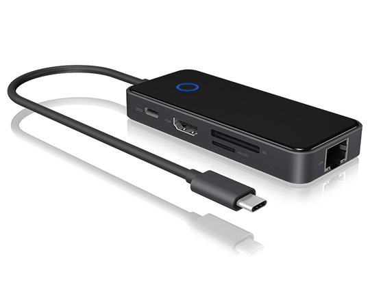 ICY BOX IB-DK4028-CPD Wired USB 3.2 Gen 1 (3.1 Gen 1) Type-C Anthracite, Black – image 3