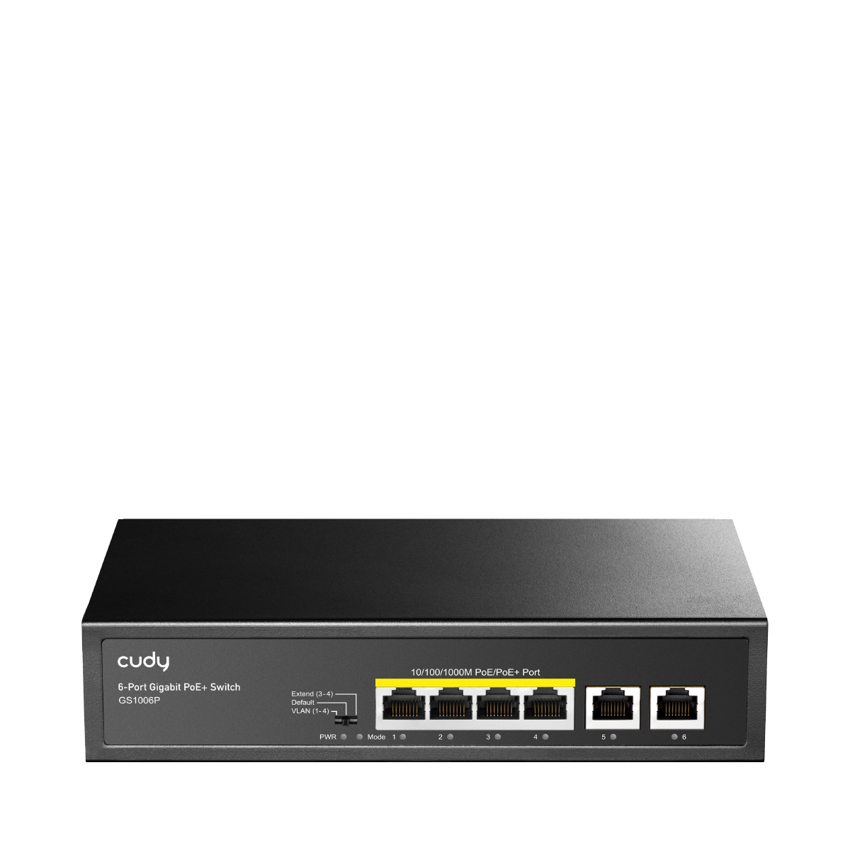 Cudy GS1006P network switch Unmanaged Gigabit Ethernet (10/100/1000) Power over Ethernet (PoE) Black