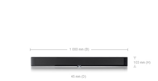 Samsung HT-SB1G soundbar speaker Black 2.0 channels – image 3