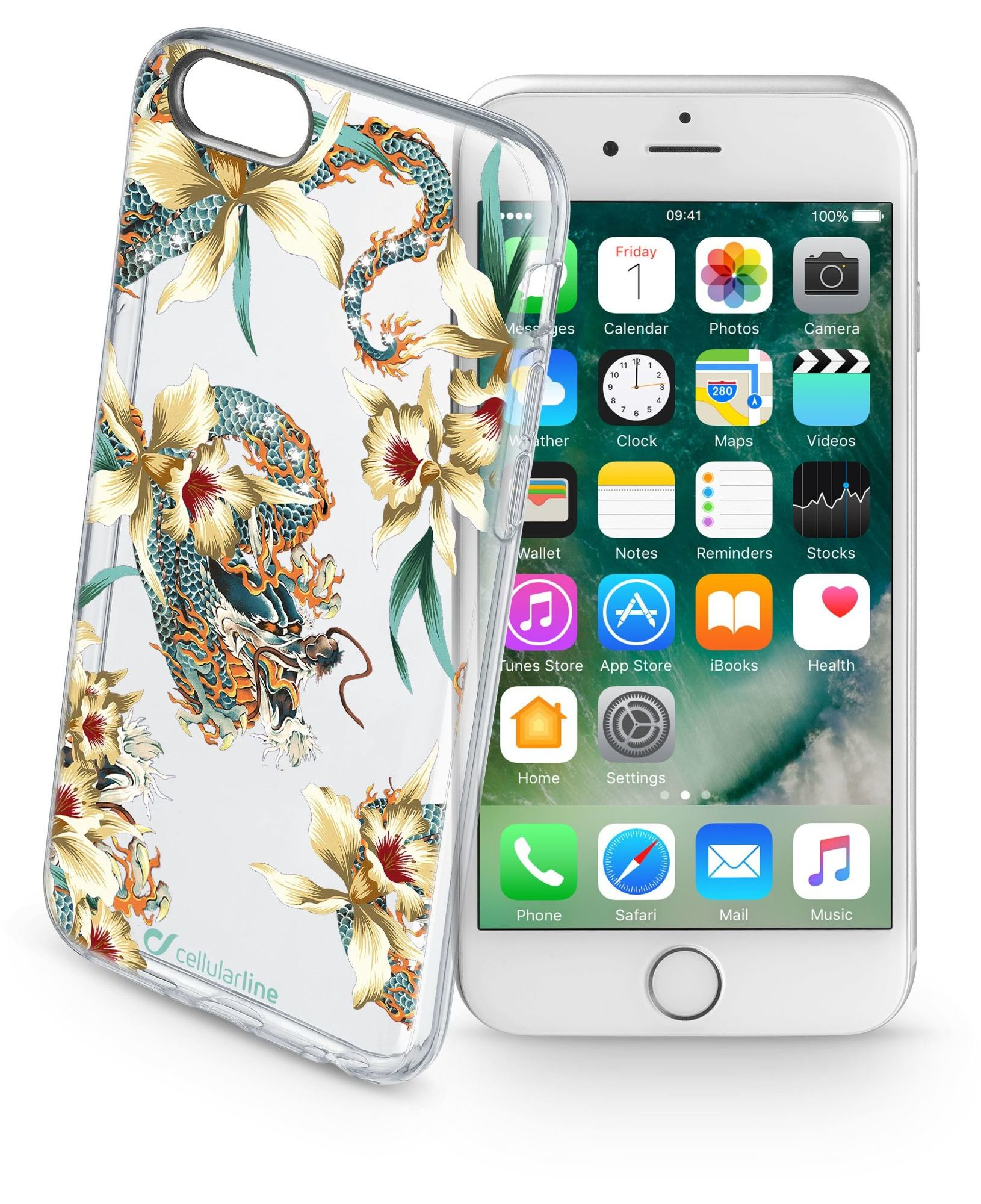Cellularline Style case Dragon - iPhone 8/7
