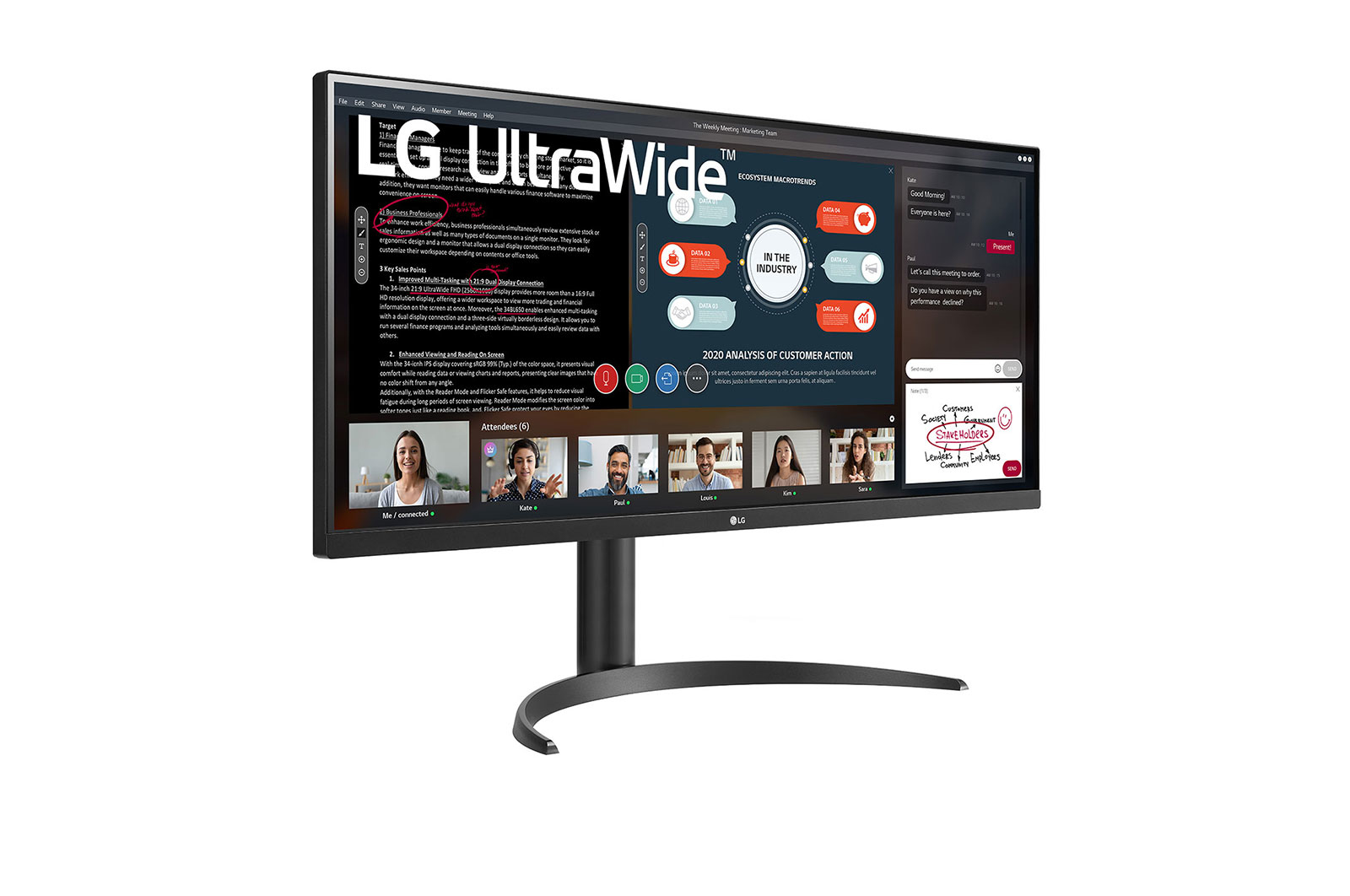 LG 34WP550-B computer monitor – image 4