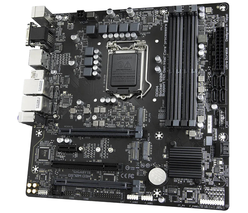 GIGABYTE GA-Q570M-D3H motherboard Intel Q570 Express LGA 1200 (Socket H5) micro ATX – image 4