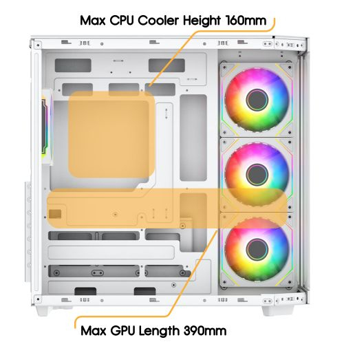VIDA Edge White ATX Tower – image 7
