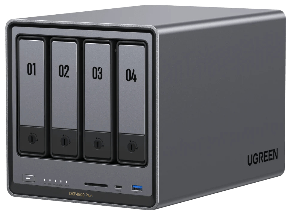 Ugreen NASync DXP4800 Plus NAS Desktop Intel® Pentium® 8 GB DDR5 UGOS PRO Nero