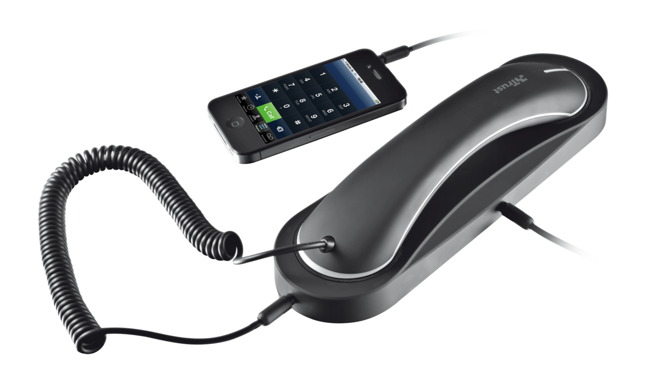 Trust 18401 telephone handset Black – image 1