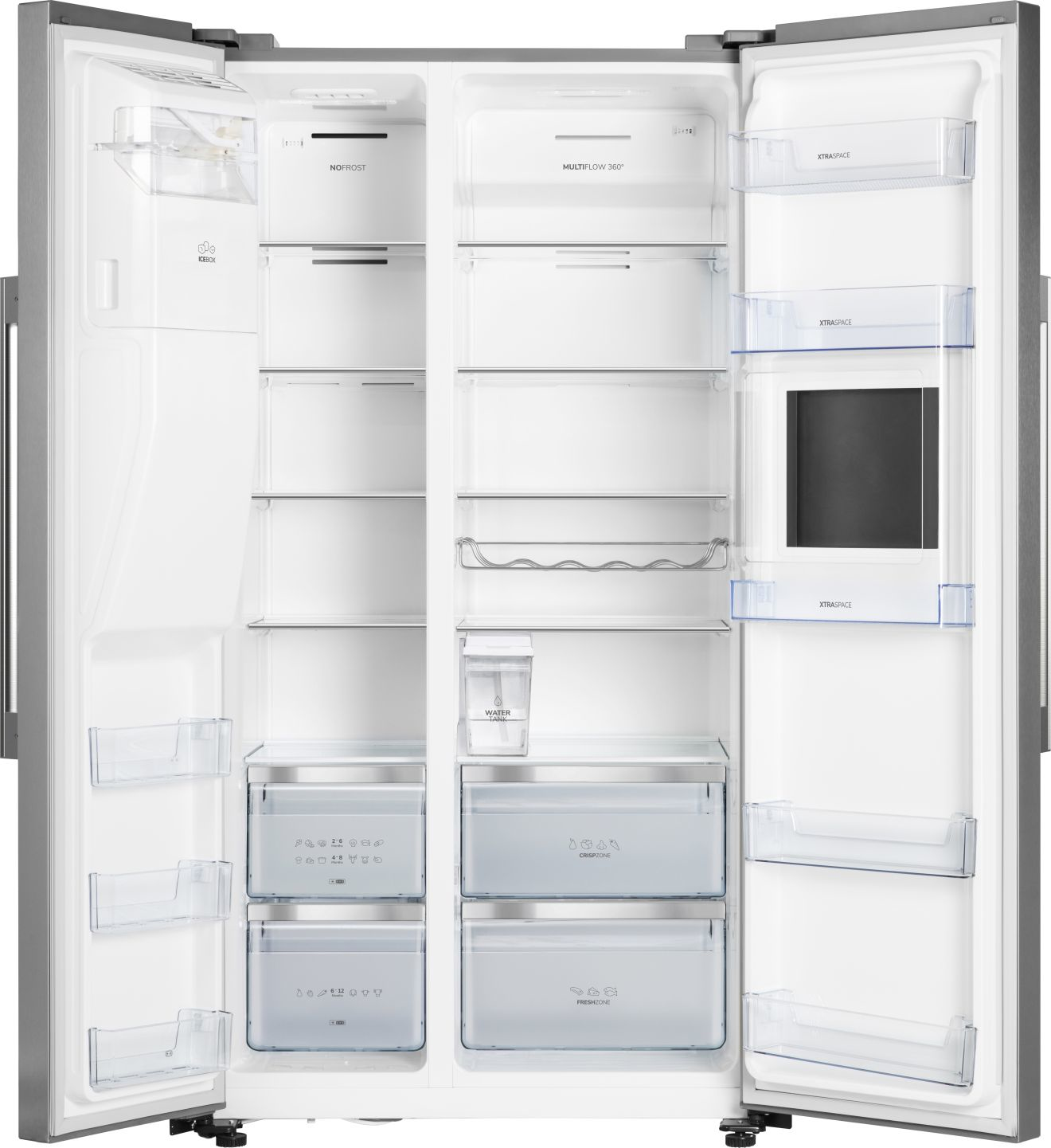 Gorenje NRS9181VXB side-by-side refrigerator Freestanding – image 2