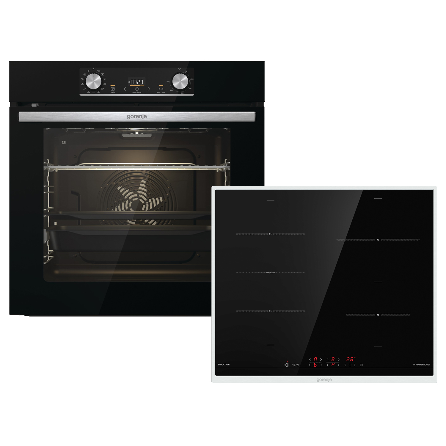 Gorenje Einbaubackofen-Set OptiBake Black Steam Pyro Set – image 1