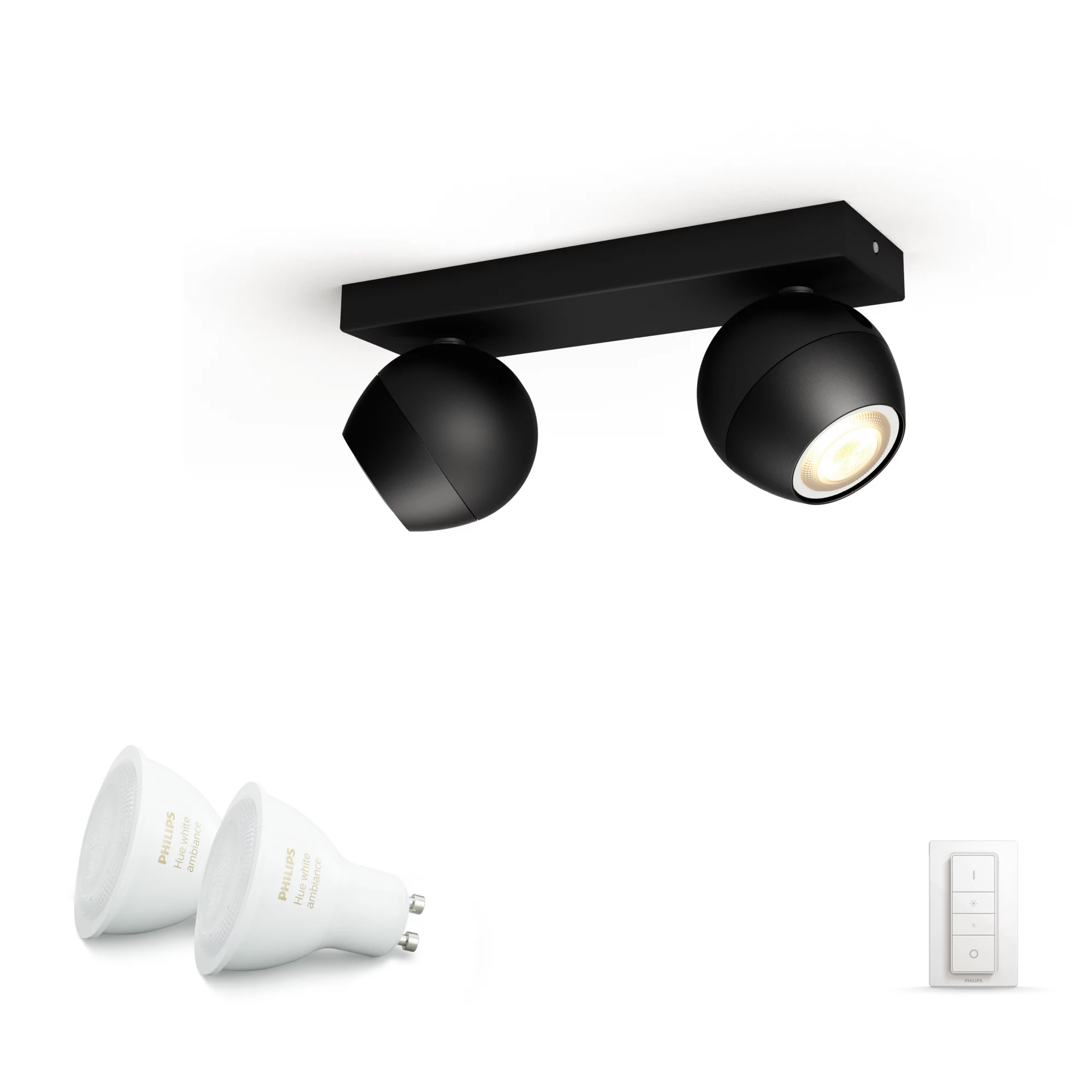Philips by Signify Philips Hue White ambience Buckram double spotlight – image 5