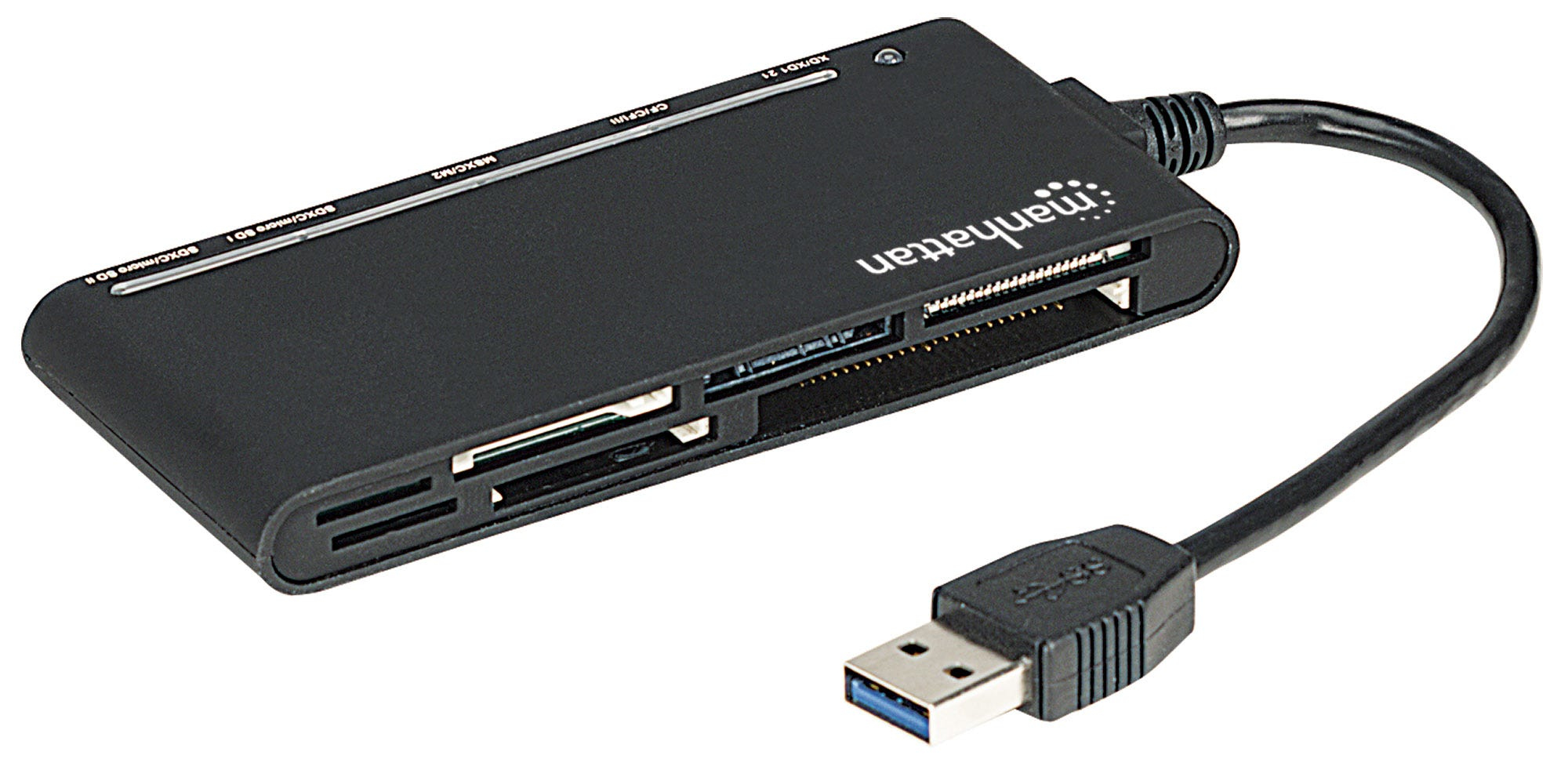 Manhattan USB-A Multi-Card Reader/Writer, 5 Gbps (USB 3.2 Gen1 aka USB 3.0), 62-in-1, SuperSpeed USB, Windows or Mac, Black, Three Year Warranty, Blister – image 5