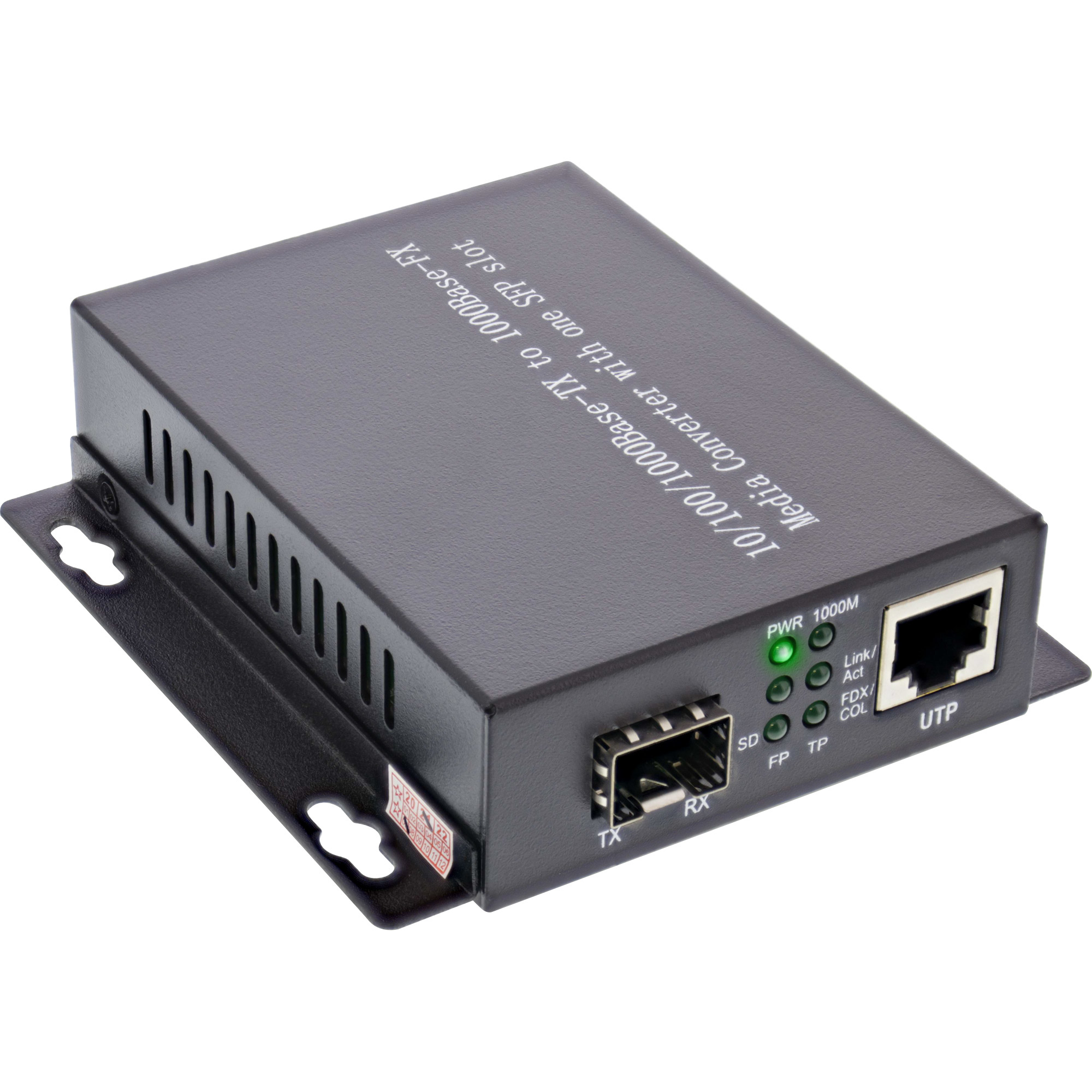 InLine Network Media Converter 10/100/1000Mb/s TP to SFP FO, MM, 550m