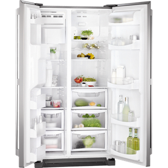 AEG S56090XNS0 side-by-side refrigerator Freestanding