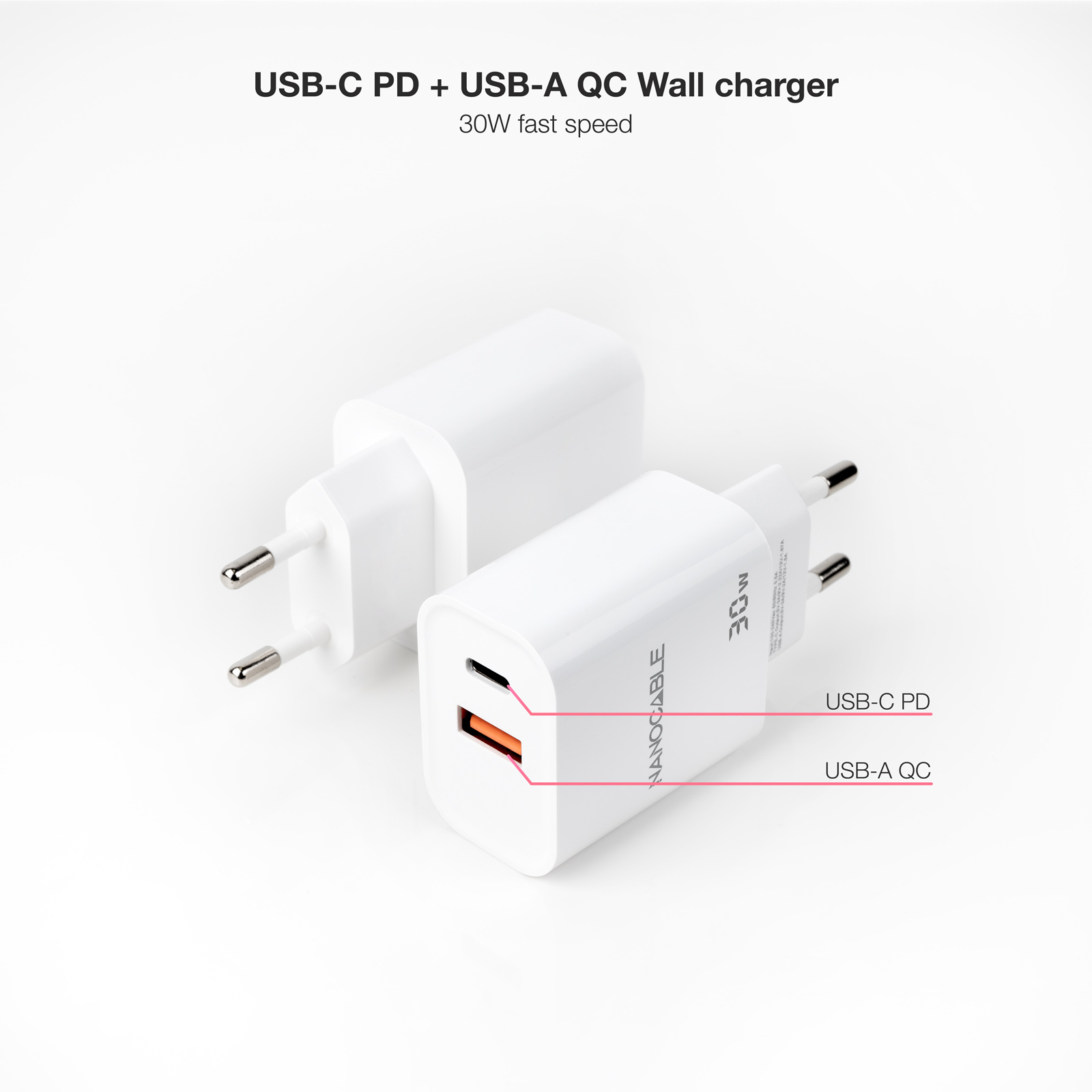 Nanocable 10.10.2011 mobile device charger Universal White AC Fast charging Indoor – image 2