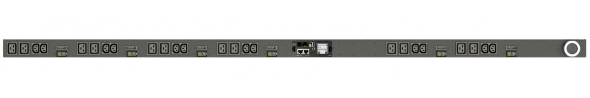 Vertiv Geist MN05M8W1-24IBB8-6PS15B0A10-S power distribution unit (PDU) 24 AC outlet(s) 0U Black