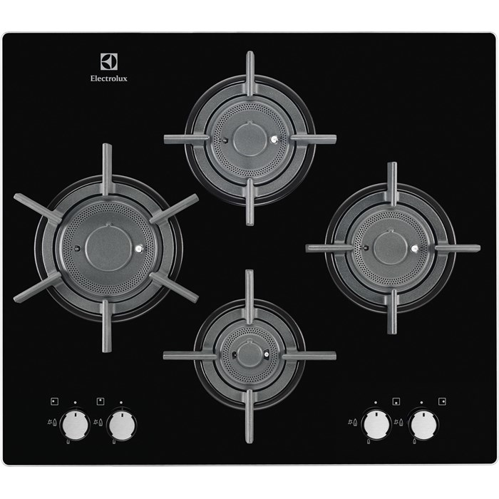 Electrolux EGT6647LOK Black Built-in Gas 4 zone(s)