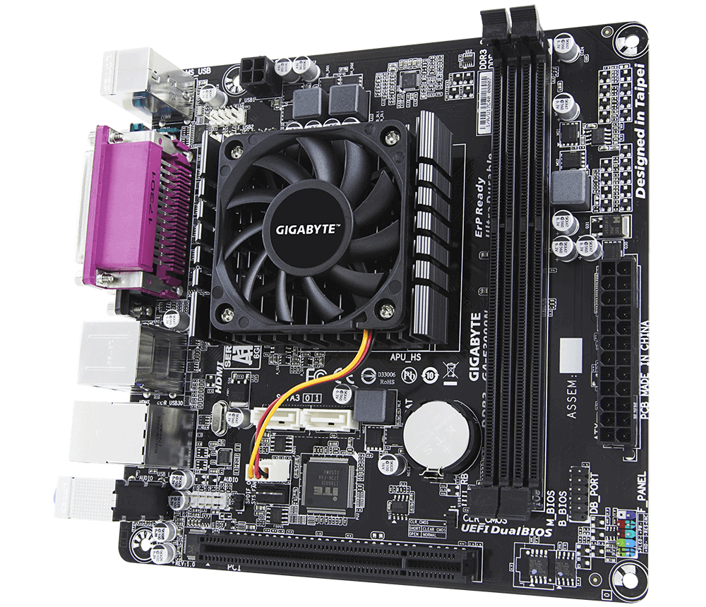 GIGABYTE GA-E3000N motherboard Socket FT3 mini ITX – image 3