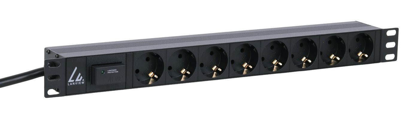 Lanview LVR261881S power distribution unit (PDU) 8 AC outlet(s) 1U Black