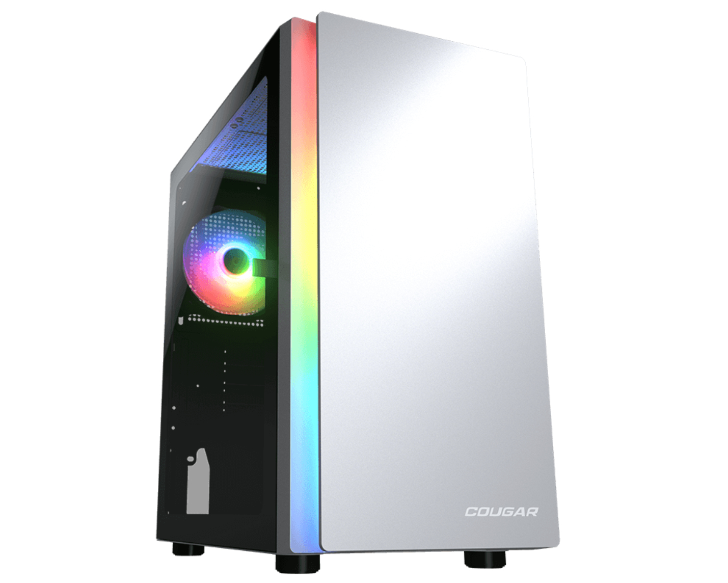 Gabiente Gamer COUGAR PURITY RGB - Mini Torre - Micro ATX/Mini-ITX - Panel Lateral - Blanco - 385PC40.0002 Gabiente Gamer COUGAR PURITY RGB - Mini Torre - Micro ATX/Mini-ITX - Panel Lateral - Blanco - 385PC40.0002