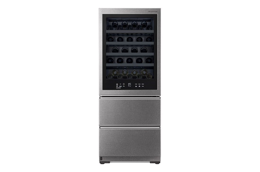 LG LSR200W wine cooler Compressor wine cooler Freestanding Black, Stainless steel