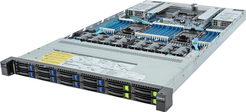 GIGABYTE R183-S92-AAV2 Intel C741 LGA 4677 (Socket E) Rack (1U) Black, Steel – image 1
