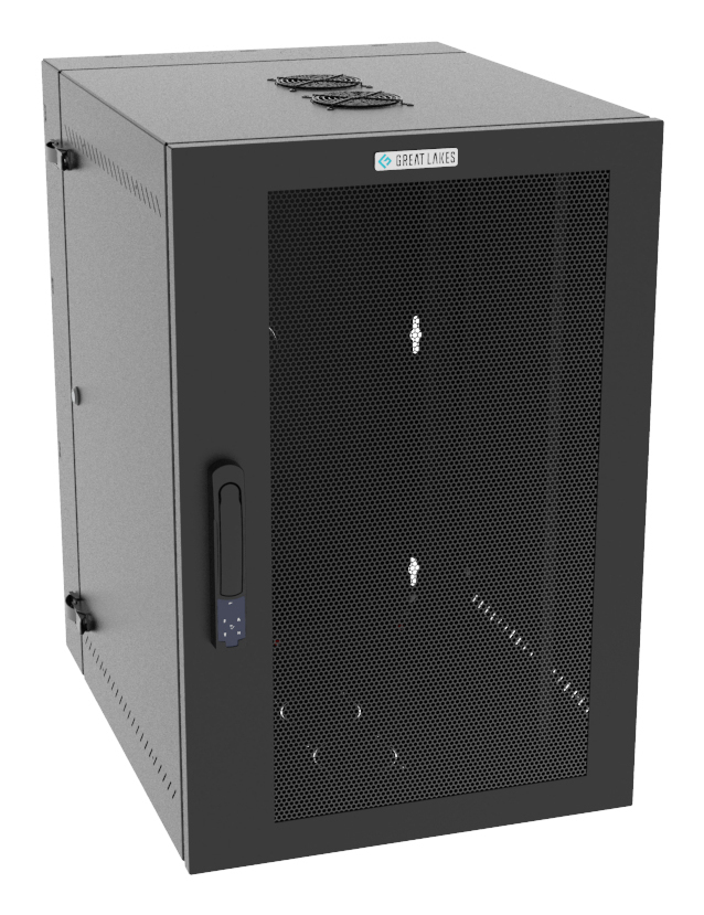 Vertiv VR Rack GL36WMCMM-B-SE-AF-00 rack cabinet 19U Wall mounted rack Black