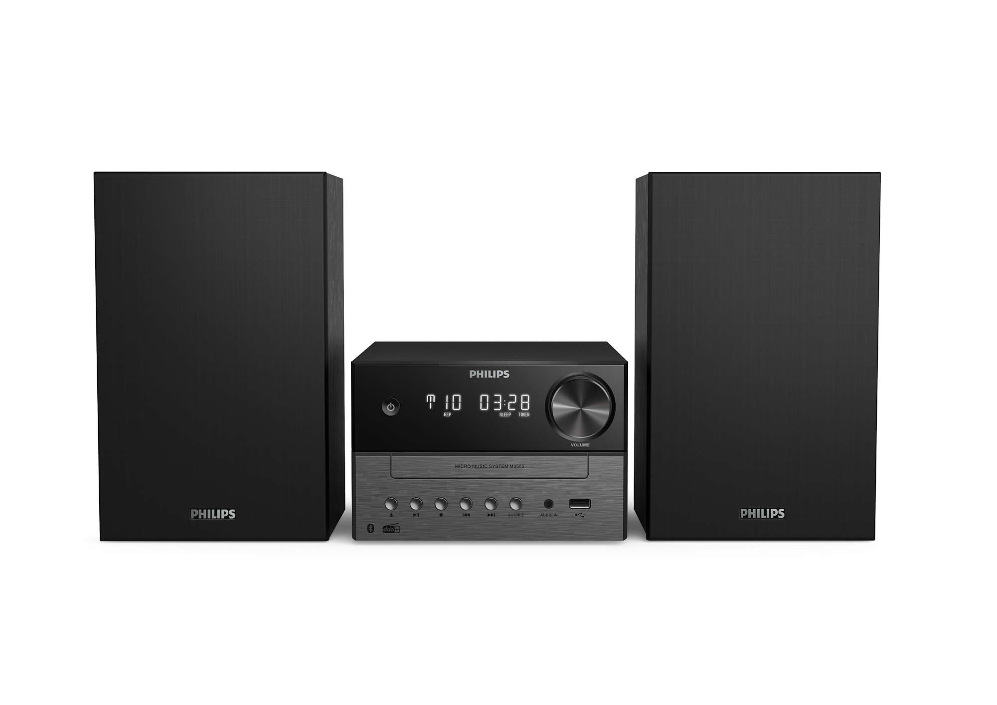 Philips TAM3505 Music System with DAB+, Bluetooth, CD and USB Charging – image 1