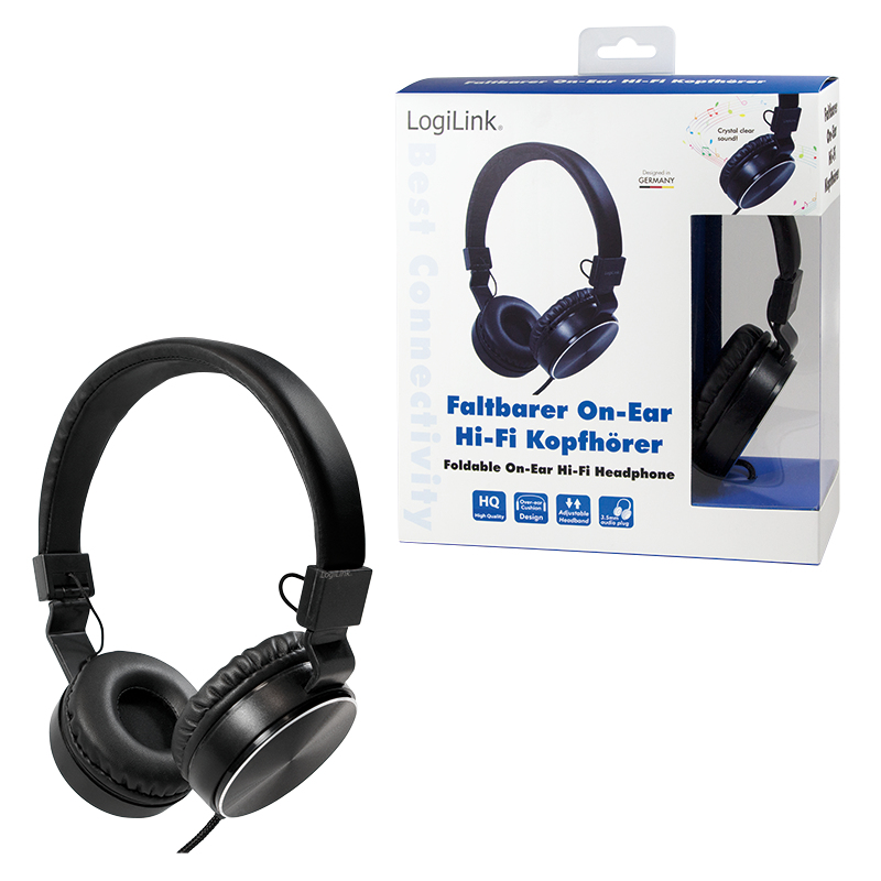 LogiLink HS0049BK headphones/headset Wired Head-band Calls/Music Black – image 7
